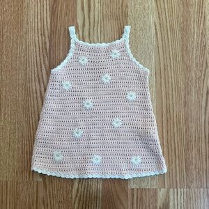 Zara floral crochet dress